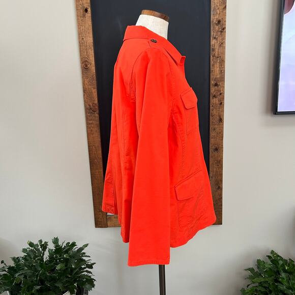 NWT Talbots Montauk Twill Jacket Size XL Petite Safari Utility Preppy Structured - Picture 8 of 13